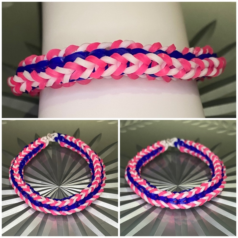 [💙🆓]  3/10$ 🛍 Handmade Rainbow Loom bracelet 🌛✨
